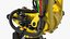 Ultra Robotic Arm Yellow Rigged 3D model