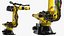 Ultra Robotic Arm Yellow Rigged 3D model