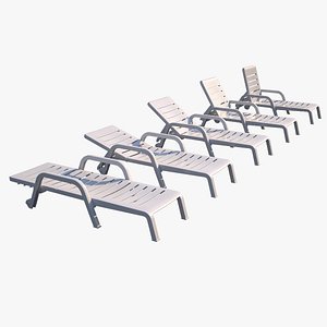 PVC Chaise Lounge Chair - 5 Positions