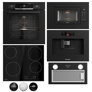 3D Built-in kitchen appliances Weissgauff 01 model