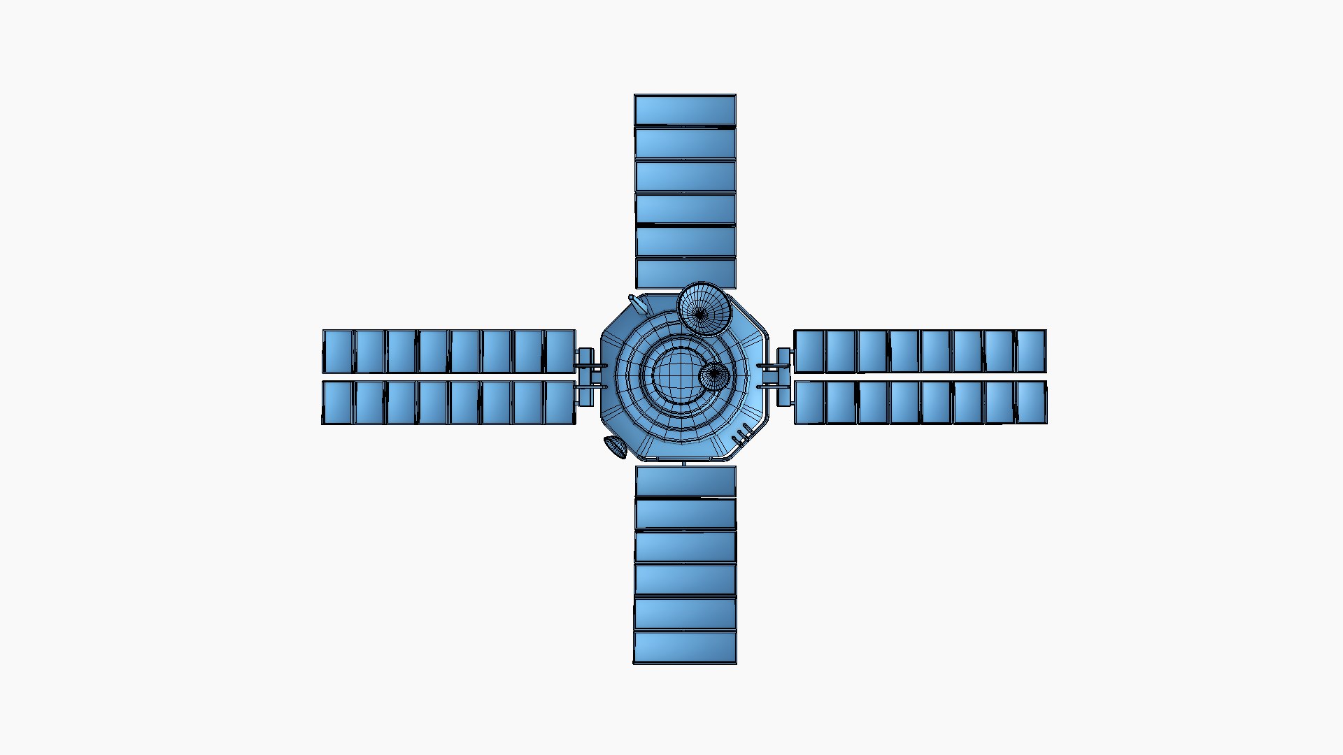 Satellite H01 Steel Green - SciFi Space Design Model - TurboSquid 2227356