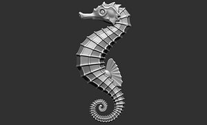 sea horse 3D model