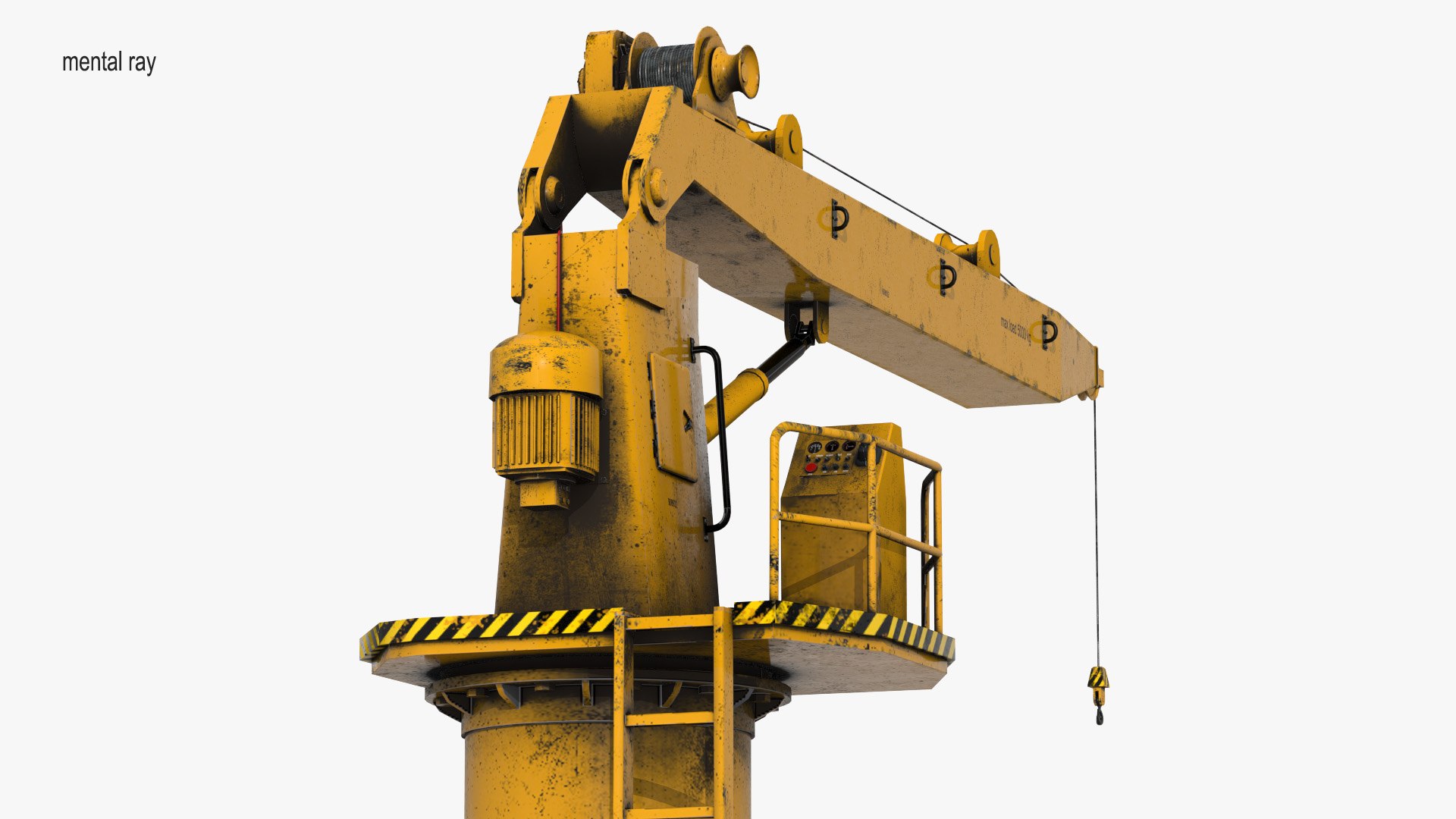 3D Davit Model TurboSquid 1467749