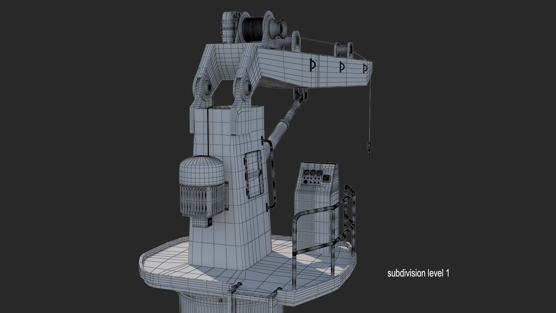 3D Davit Model - TurboSquid 1467749