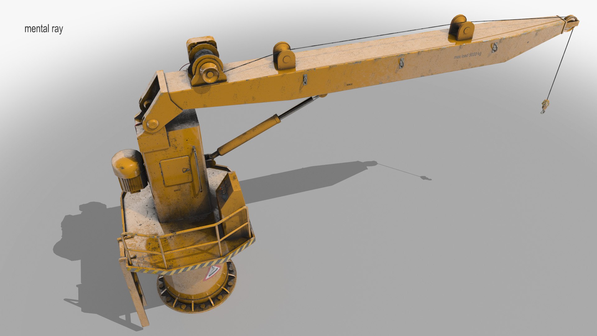 3D Davit Model TurboSquid 1467749