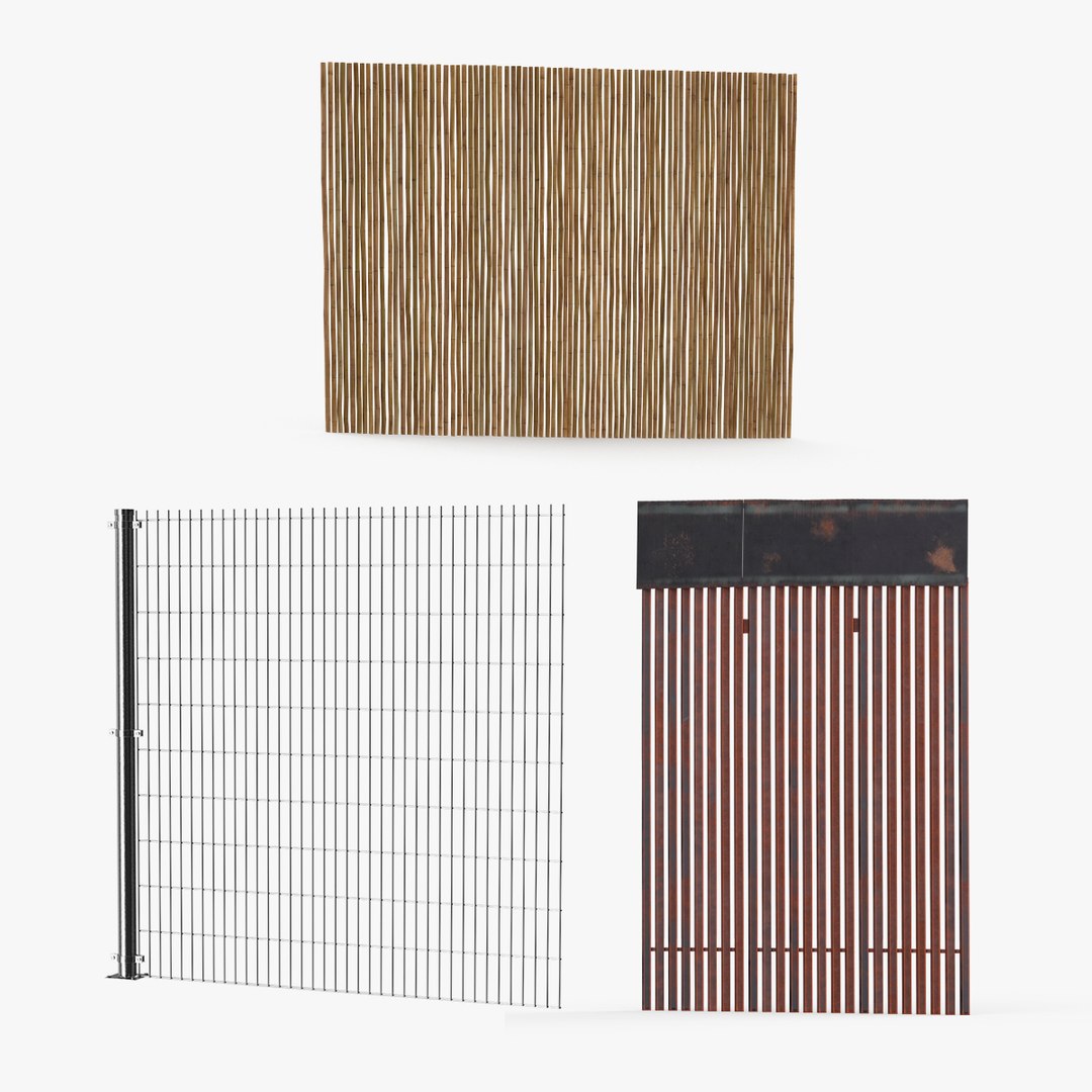 Fences Collection 3D model preview