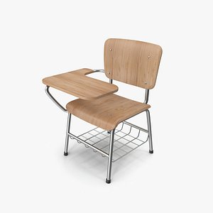 3D School Desk model