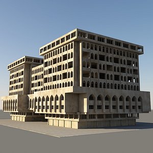 arabic building 3D model
