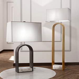 3D table floor lamp model