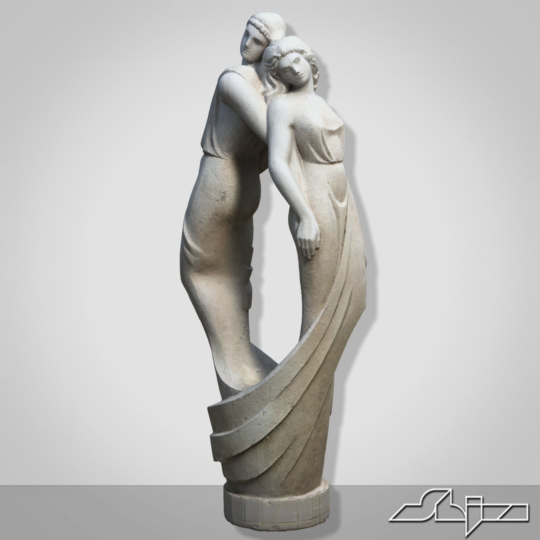 3d Memorial Lovers Sculptures
