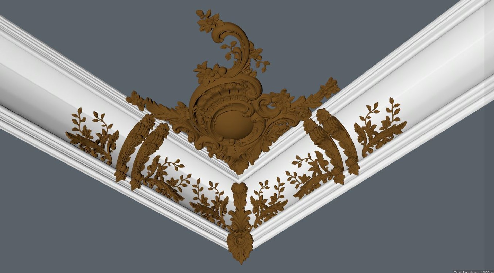 3D Patterned Cornices - TurboSquid 1416133