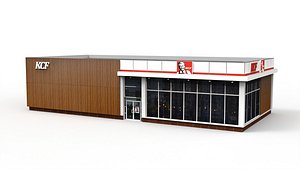 fast food cafe 3D model