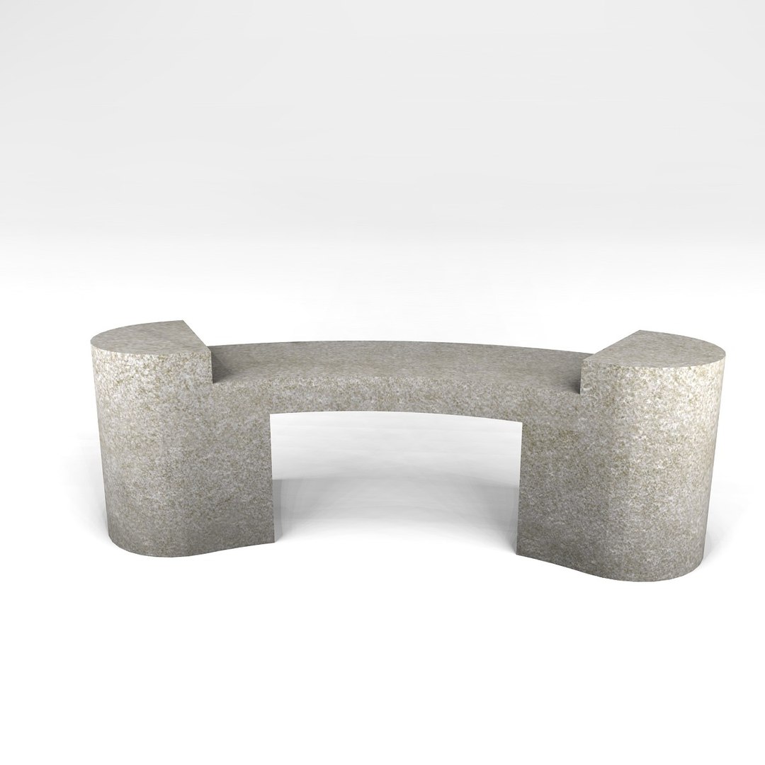 석재 벤치 3D 모델 - TurboSquid 589474