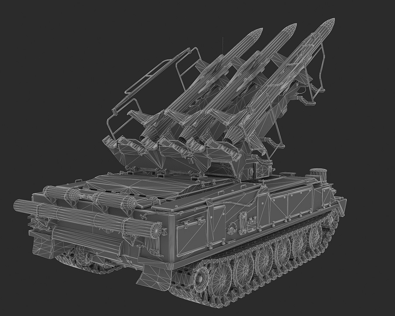 Sa-6 missile snow 3D model - TurboSquid 1470294