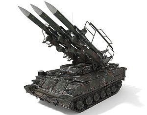 sa-6 missile snow 3D model