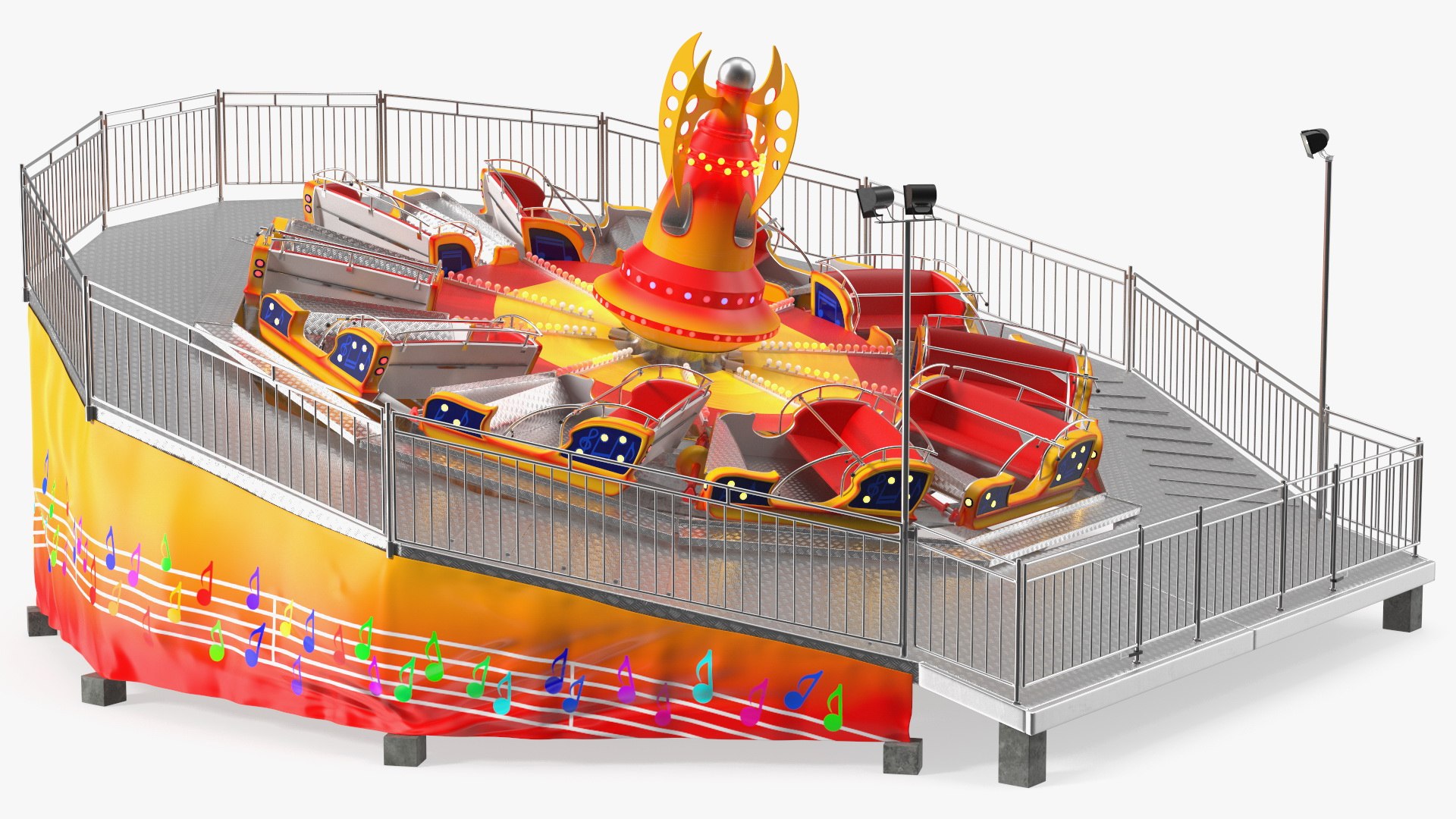 Amusement Park Rides Collection 5 3D model preview