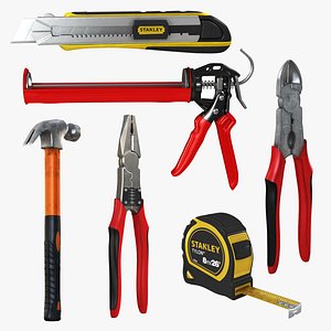 3D model Hand Tools Collection 6 in 1