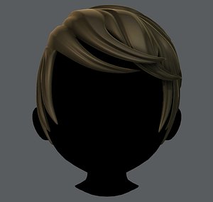 3D boy hair
