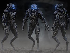 3D Alien Skyline