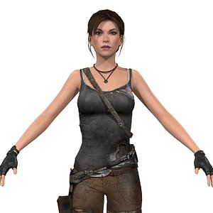 3D model Lara Croft - Tomb Raider Rig Model