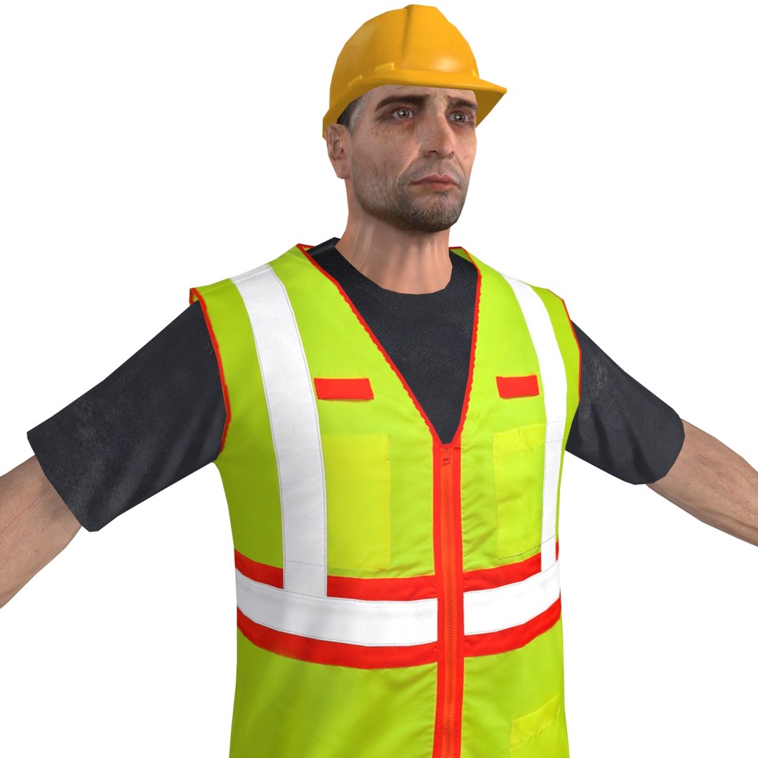 3d Model Construction Character Male