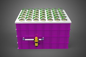 HYDROPONICS AEROPONICS DWC GROWING CLONE STATION MIST PUMP CYCLE 3D model