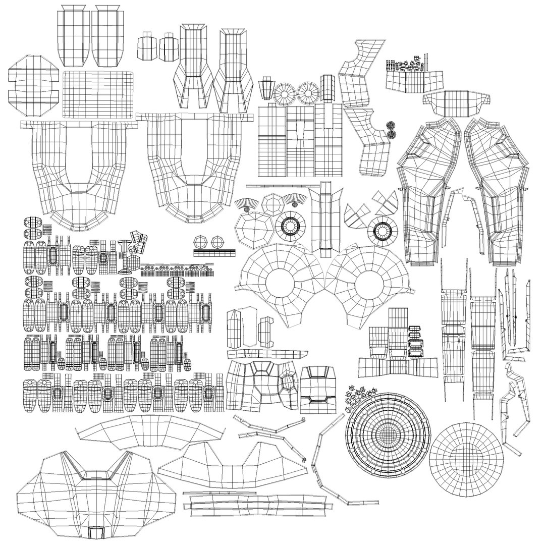 3D Mech Arm Base M Kit - TurboSquid 2233435