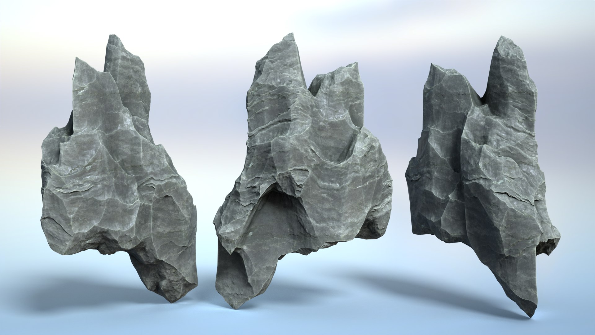 3D 16 Erosion Cave Rocks - 240928 - TurboSquid 2286673