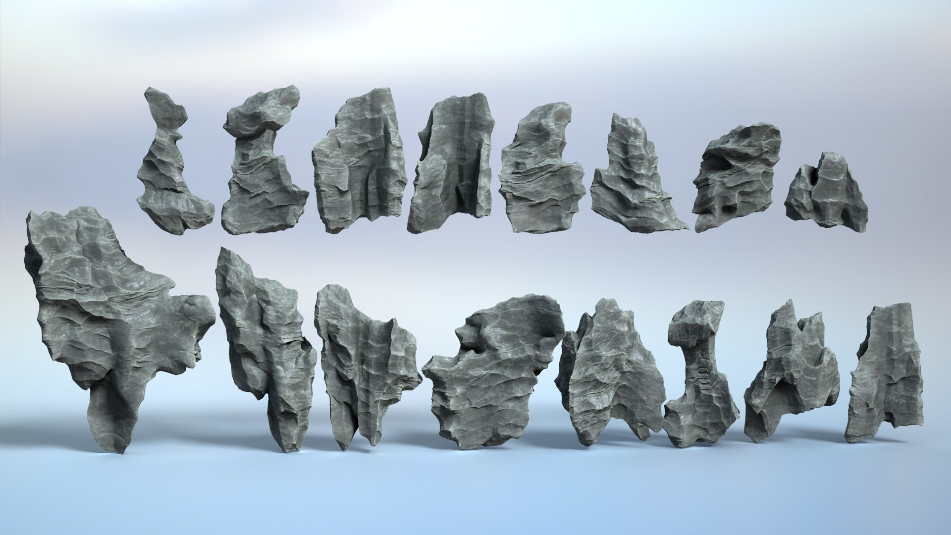 3D 16 Erosion Cave Rocks - 240928 - TurboSquid 2286673