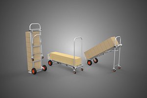 3D 3 IN 1 CONVERTIBLE HAND TRUCK CART TROLLEY DOLLY CARDBOARD BOXES