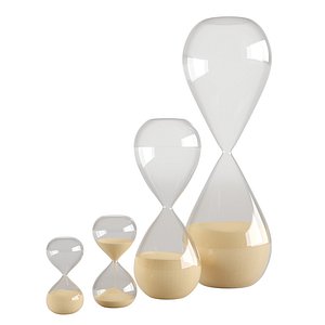 Glass Hourglass 3D model