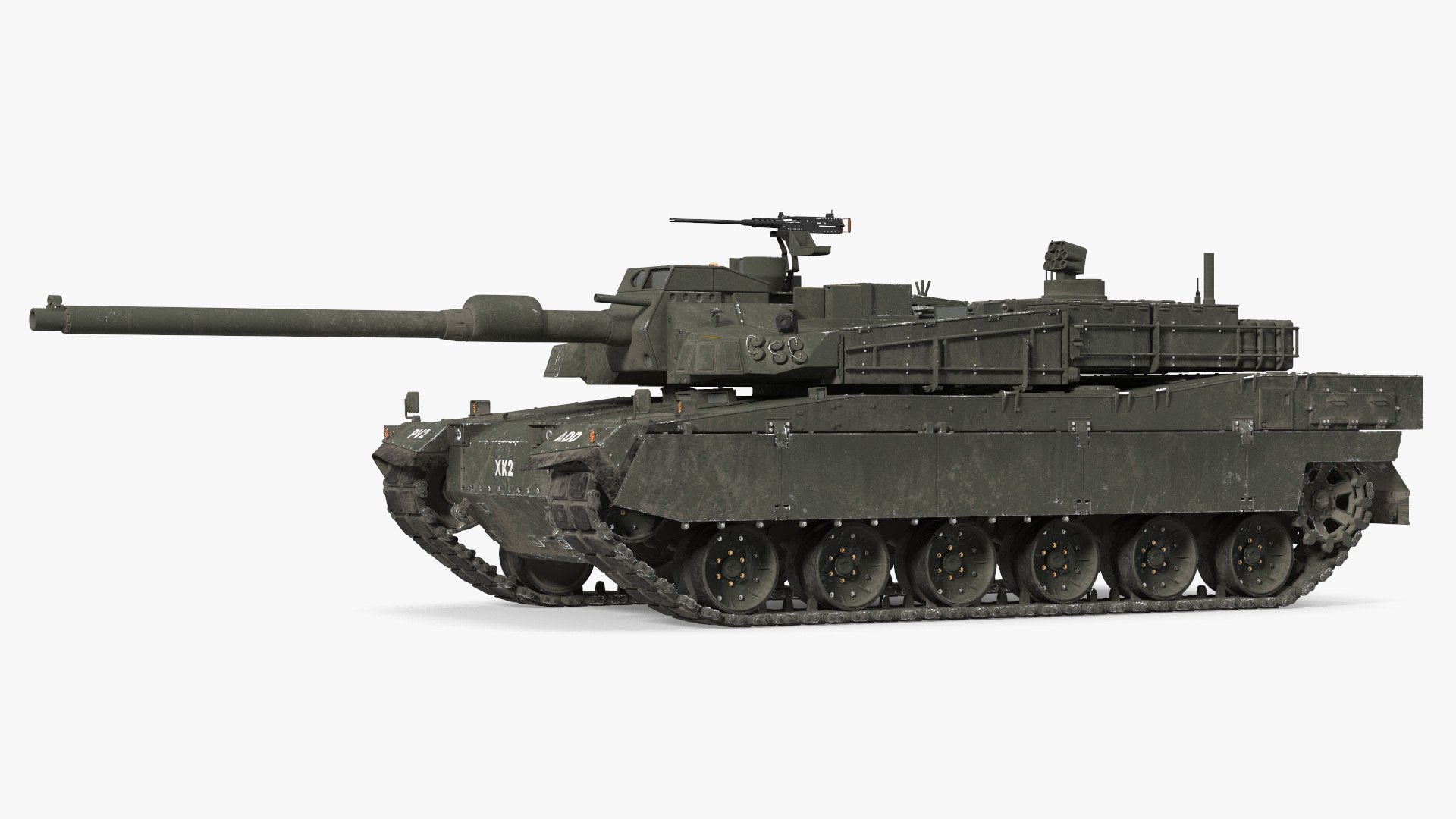 K2 Black Panther Tank Dirty 3D - TurboSquid 2224911