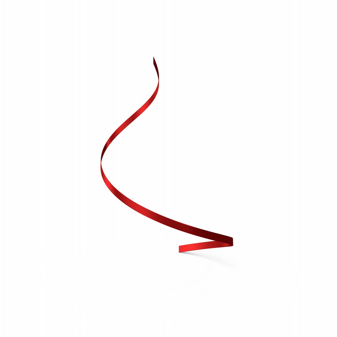 3D Curly Ribbon - TurboSquid 2145162