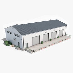 Industrial Building 4 3D model