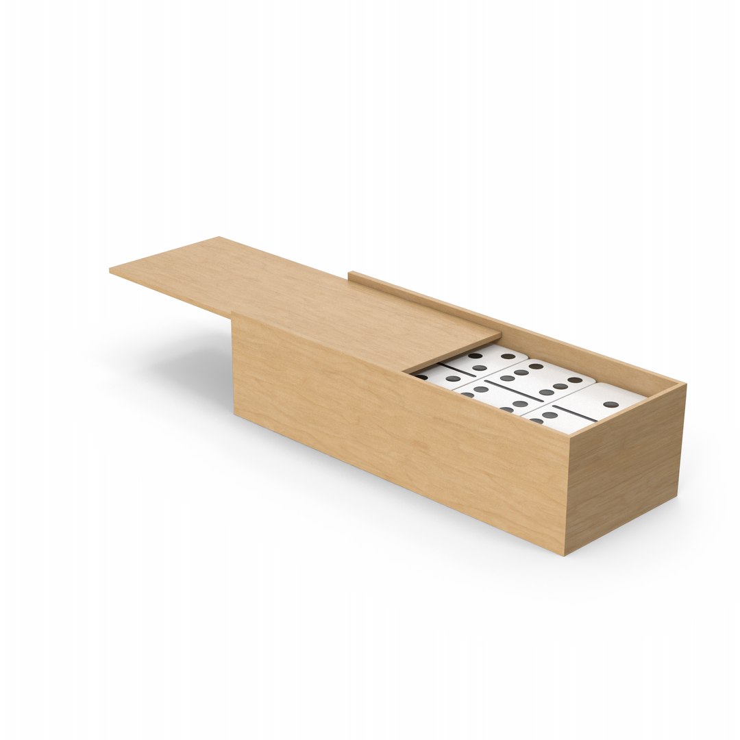 3D Model Opened Domino Box - TurboSquid 2337492