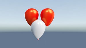 balloon party celebration 3D model