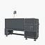 industrial equipment lathe 3D model