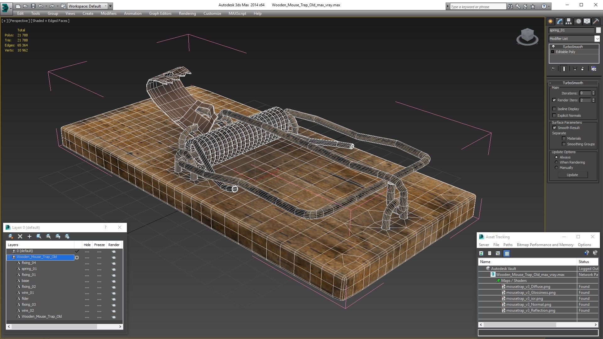 Wooden Mouse Trap Old 3D model - TurboSquid 1777985