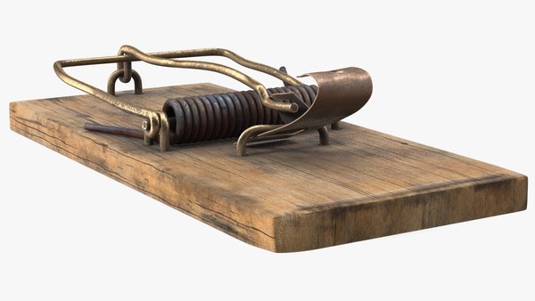 Wooden Mouse Trap Old 3D model - TurboSquid 1777985