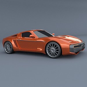 retrostyled concept 3d model