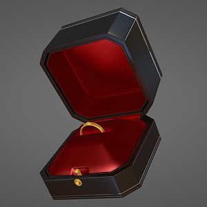 3D diamond ring box