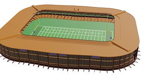 american football stadium 3D model