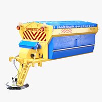 Yellow Road Salt Spreader Model - Winter Snow Removal Equipment for Trucks