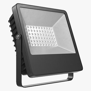 Low Poly Flood Light 3D model