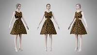 Dress 33 Black Gold Empress Velvet