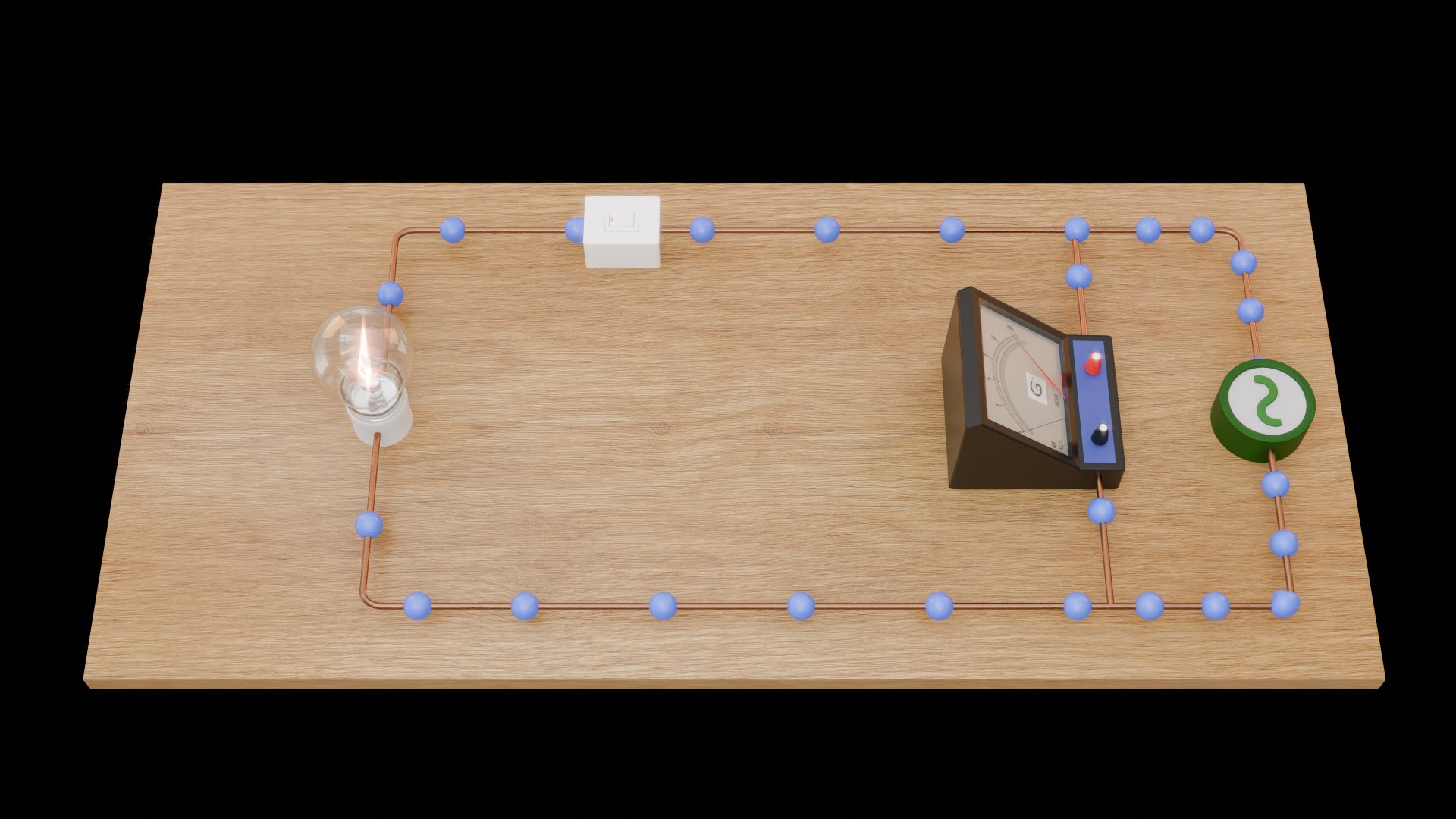 3D Alternating Current AC Animation With Galvanometer Model ...