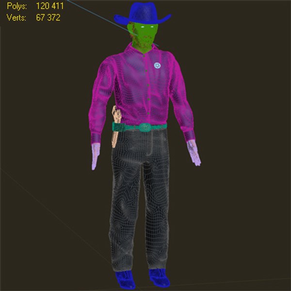 texas ranger 3d model