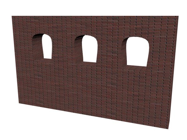 brick wall free 3d model