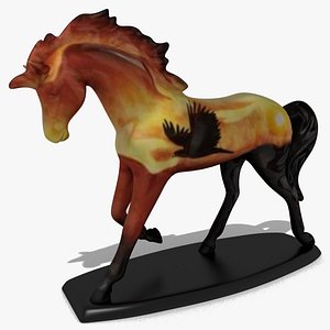3d figurine horse statuettes