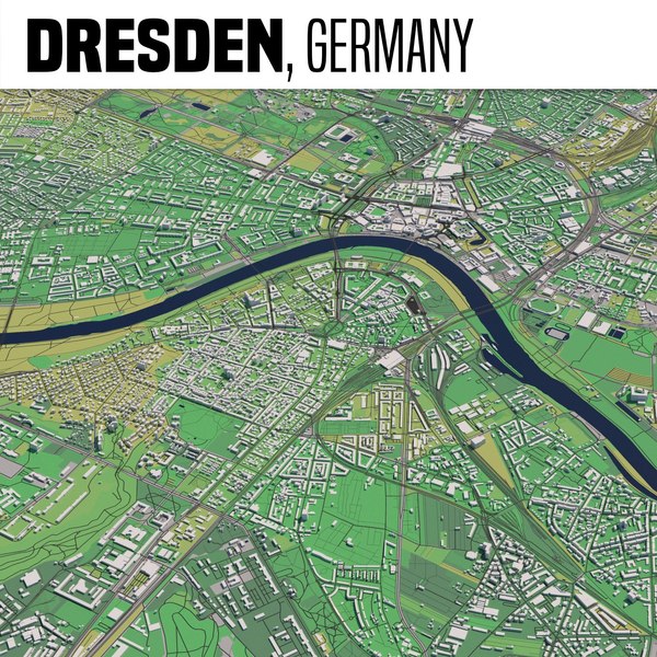 3D city dresden